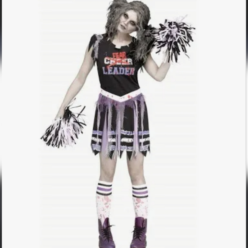 Zombie Fearleader Costume Size Small 2-8